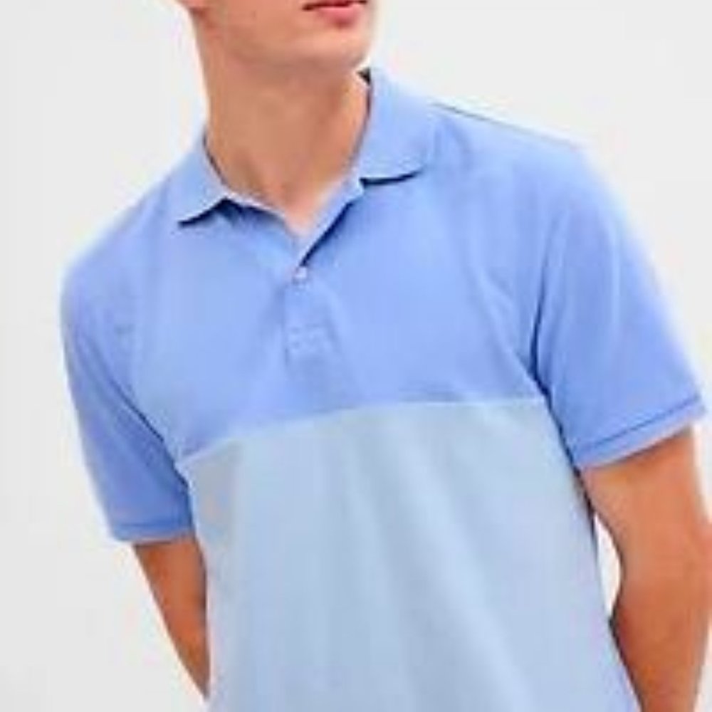 Colorblock Stretch Pique Polo Shirt